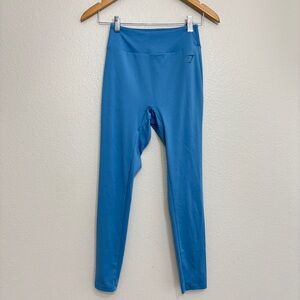 Gymshark Leggings Women Size Medium Blue Scrunch Butt High Rise Athletic